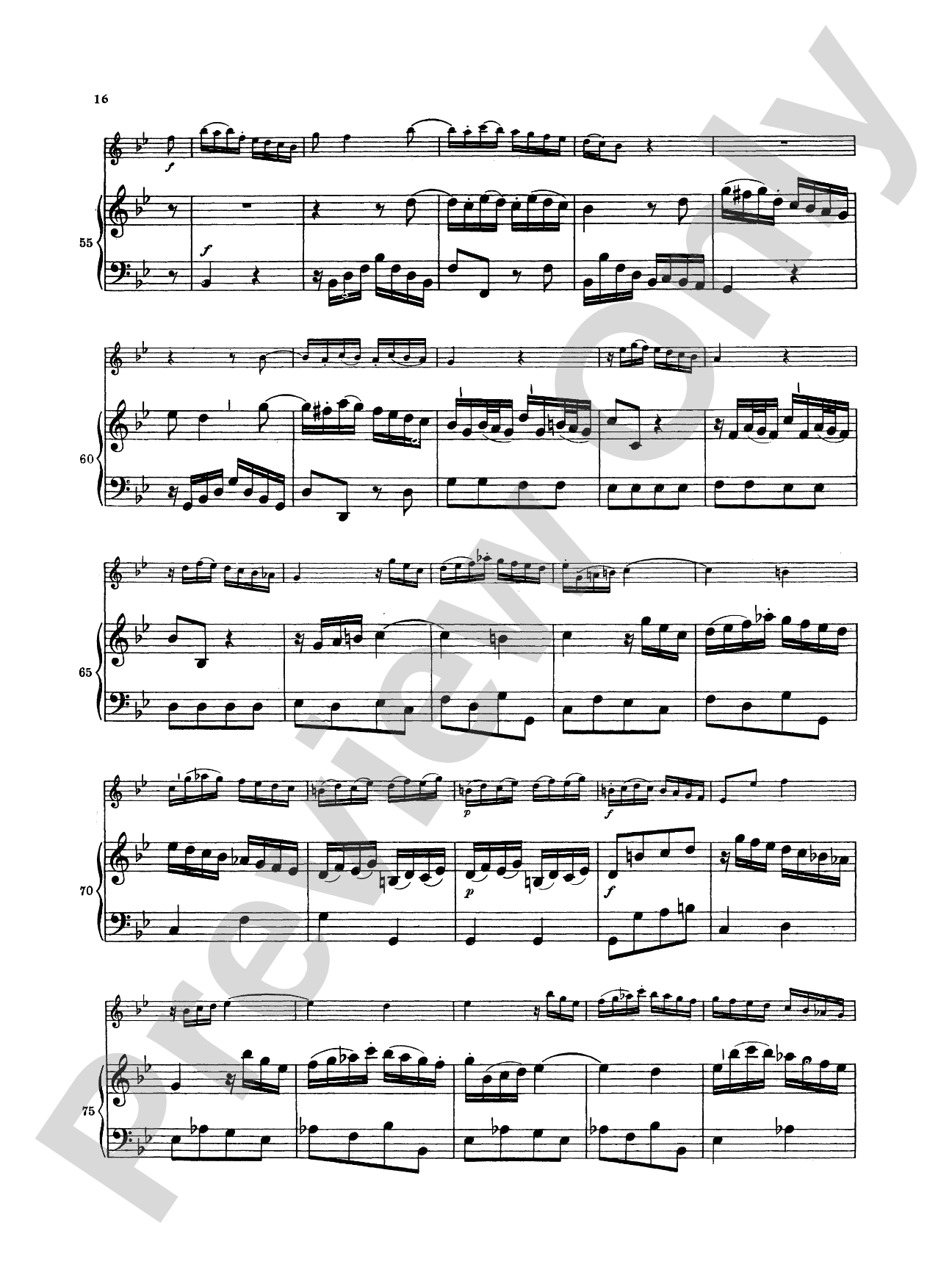 Bach: Sonata in G Minor, BWV 1020: Flute Part(s)