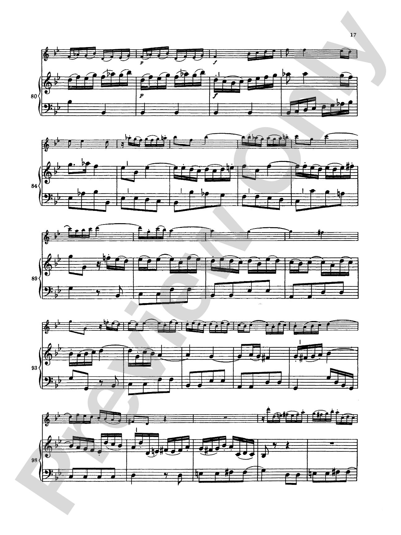 Bach: Sonata in G Minor, BWV 1020: Flute Part(s)