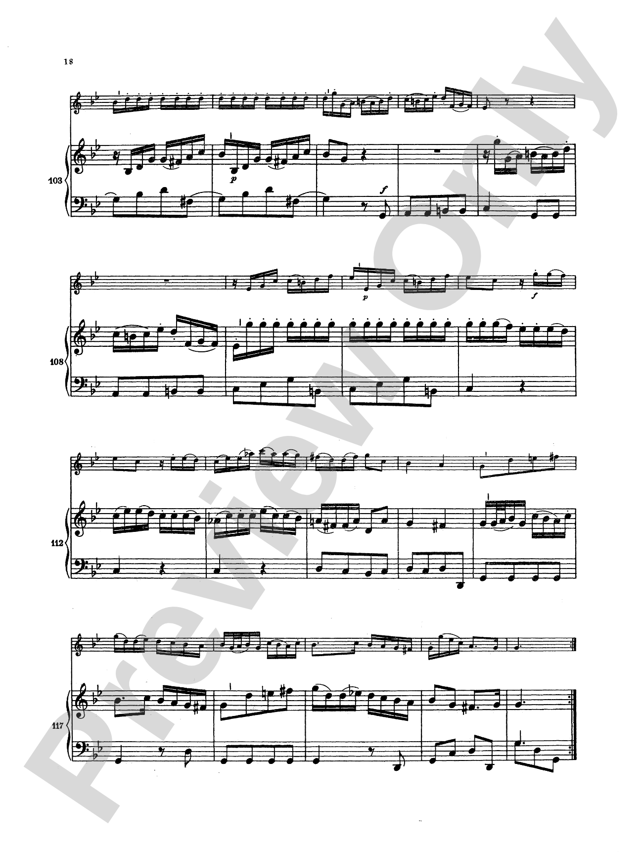 Bach: Sonata in G Minor, BWV 1020: Flute Part(s)