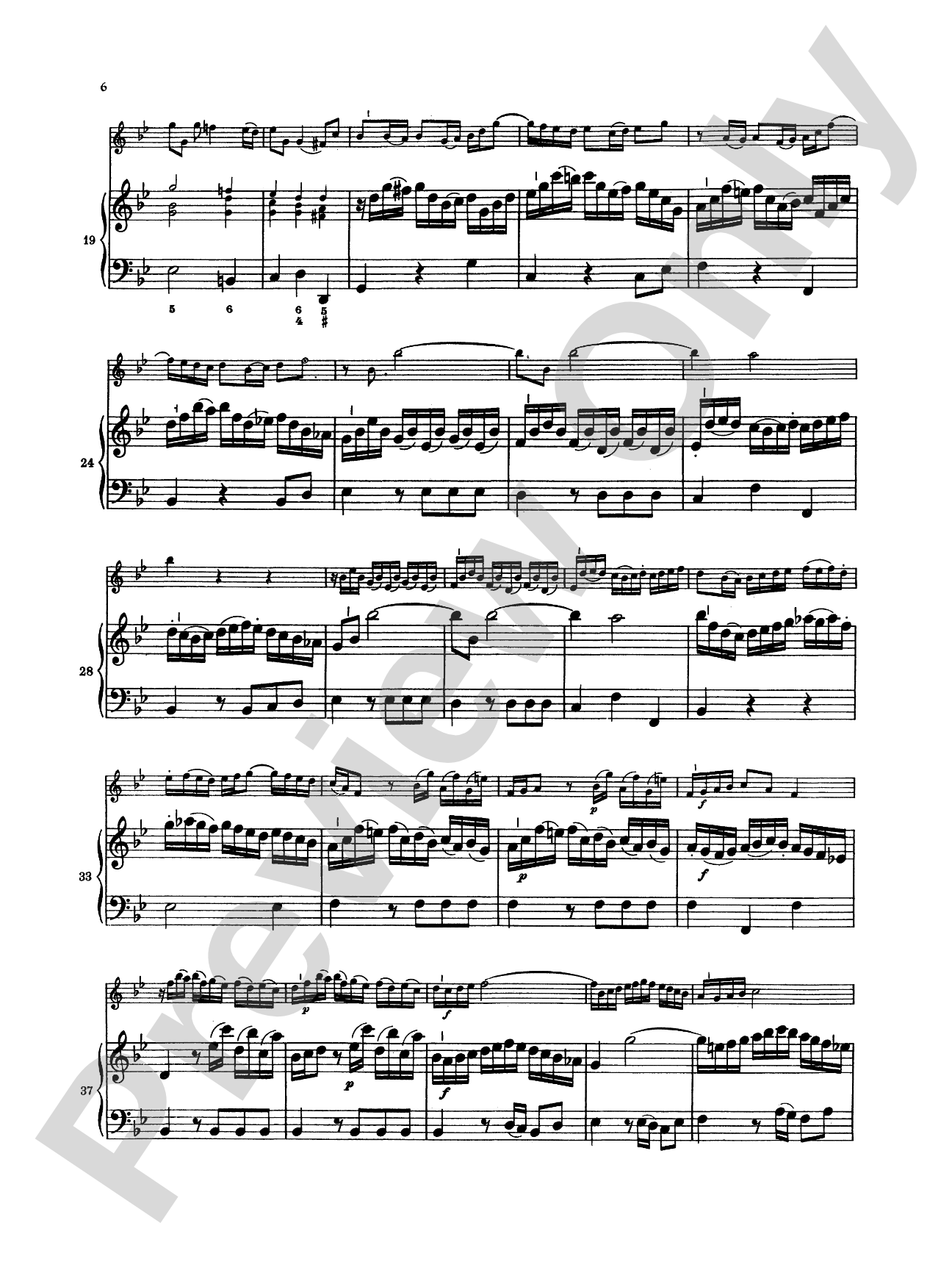 Bach: Sonata in G Minor, BWV 1020: Flute Part(s)