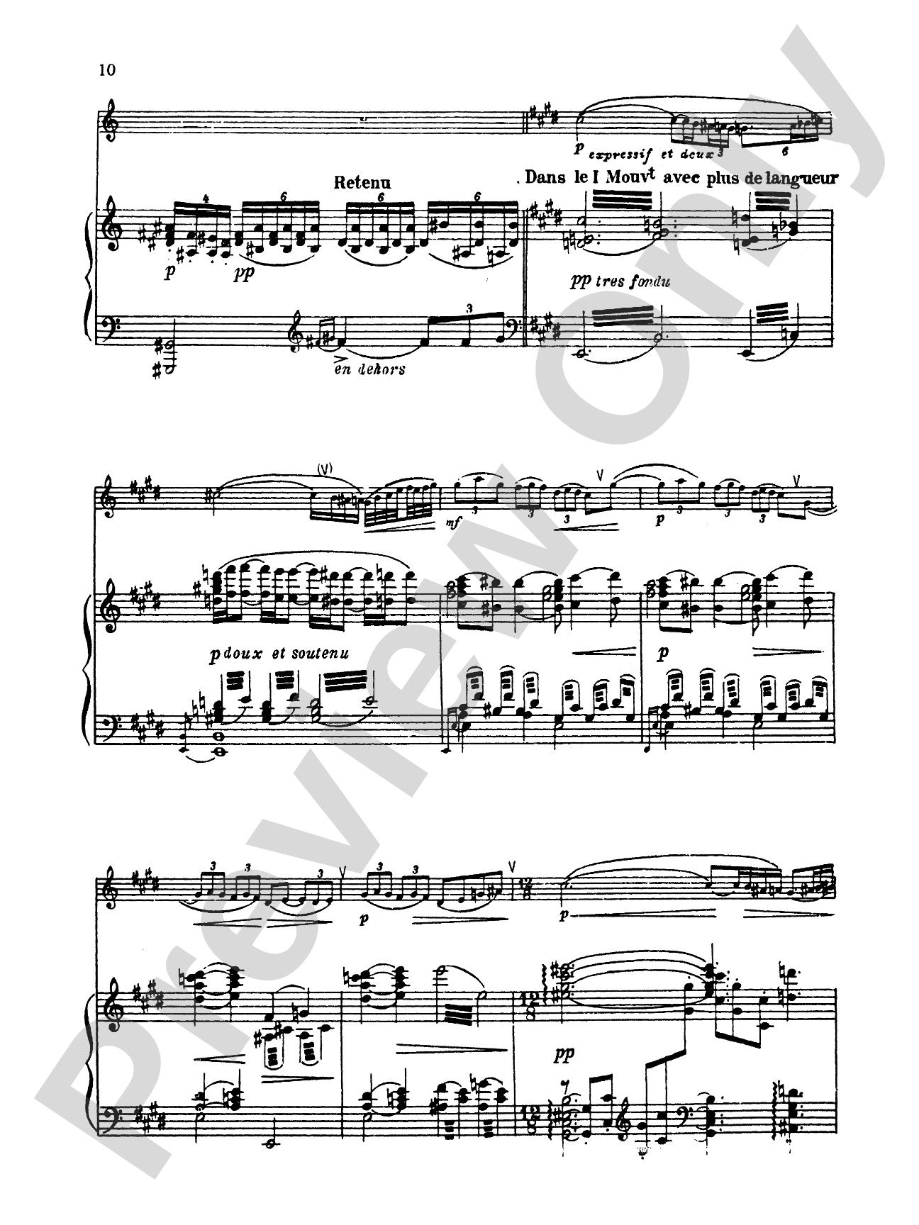 Debussy: Prelude to "The Afternoon of a Faun": Flute Part(s)
