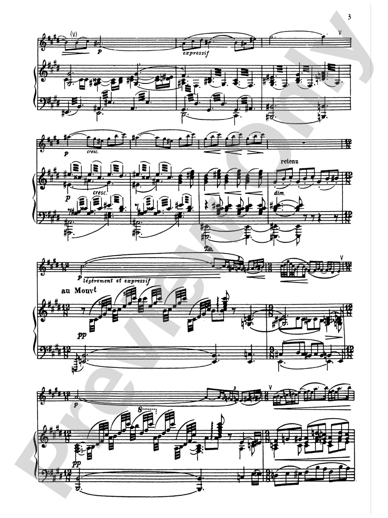 Debussy: Prelude to "The Afternoon of a Faun": Flute Part(s)