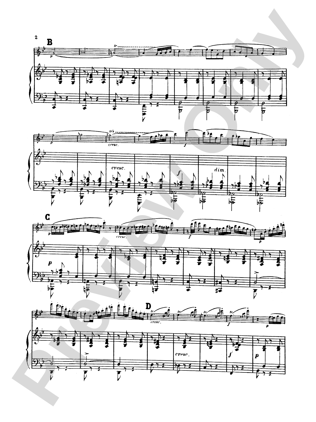 Godard: Allegretto, Op. 116, No. 1: Flute Part(s)