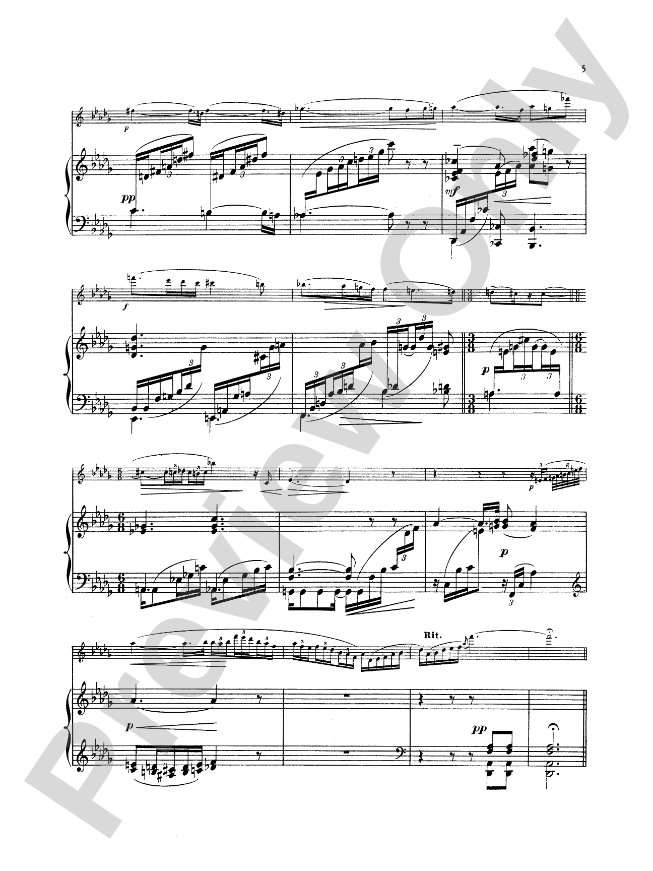 Gaubert: Nocturne and Allegro Scherzando: Flute Part(s)
