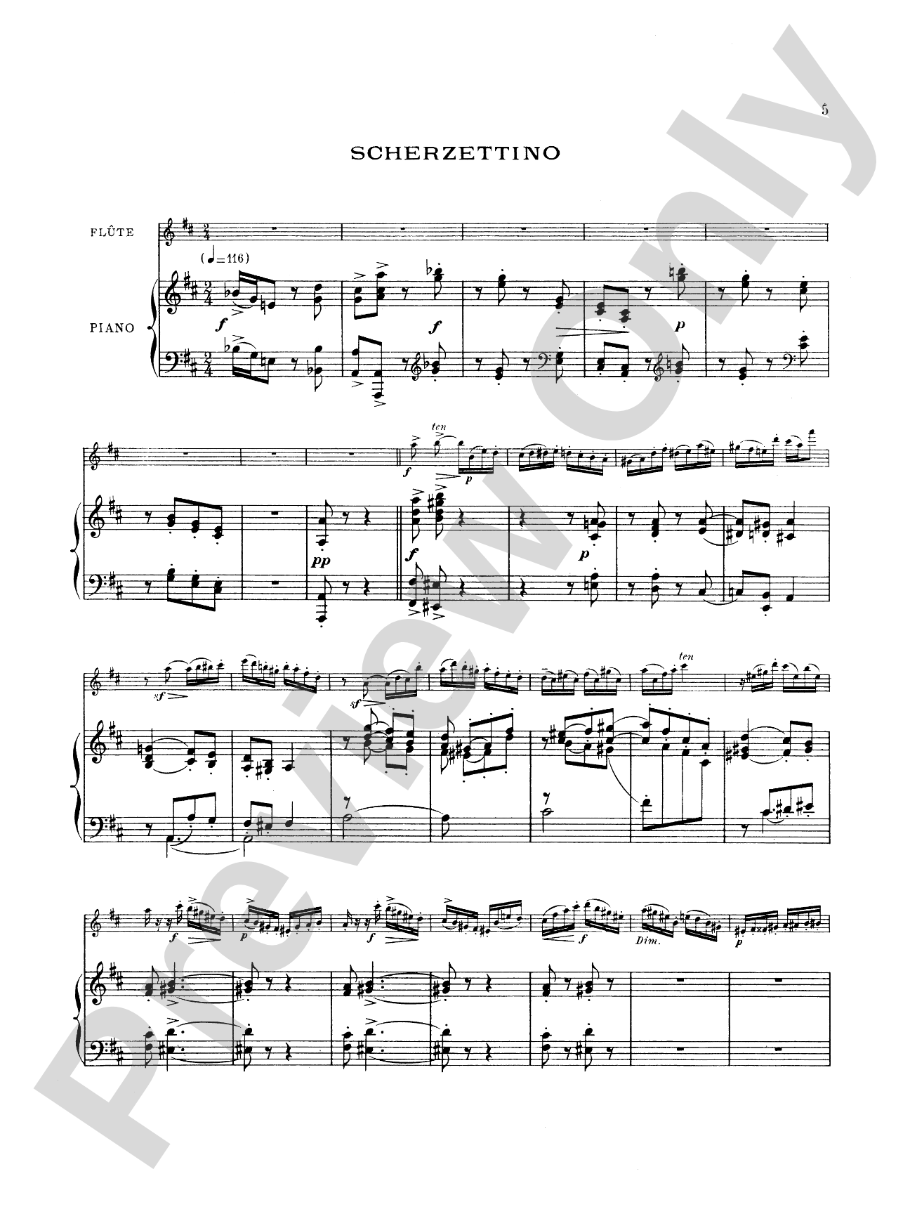 Taffanel: Andante Pastoral and Scherzettino