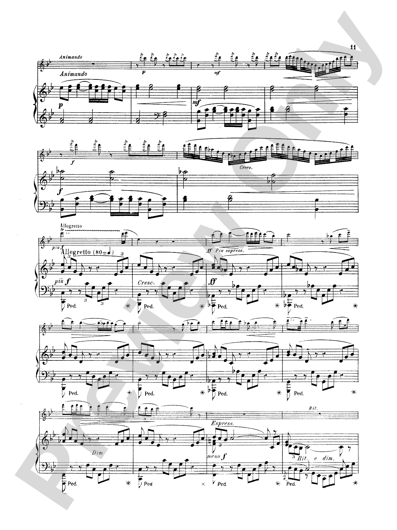 Mouquet: La Flute de Pan, Op. 15: Flute Part(s)