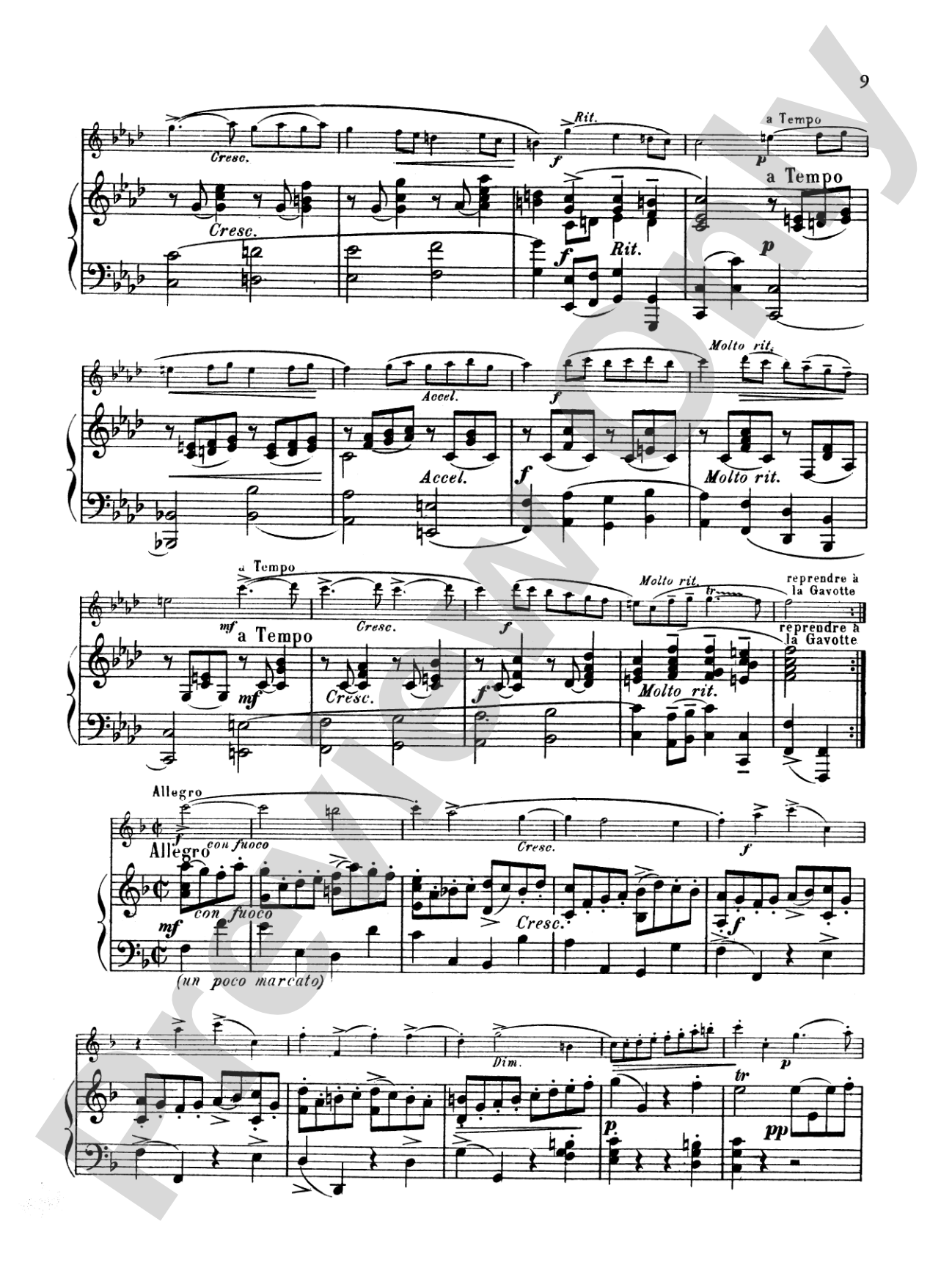 Loeillet: Sonata in F Major (Arr. Beon): Flute Part(s)