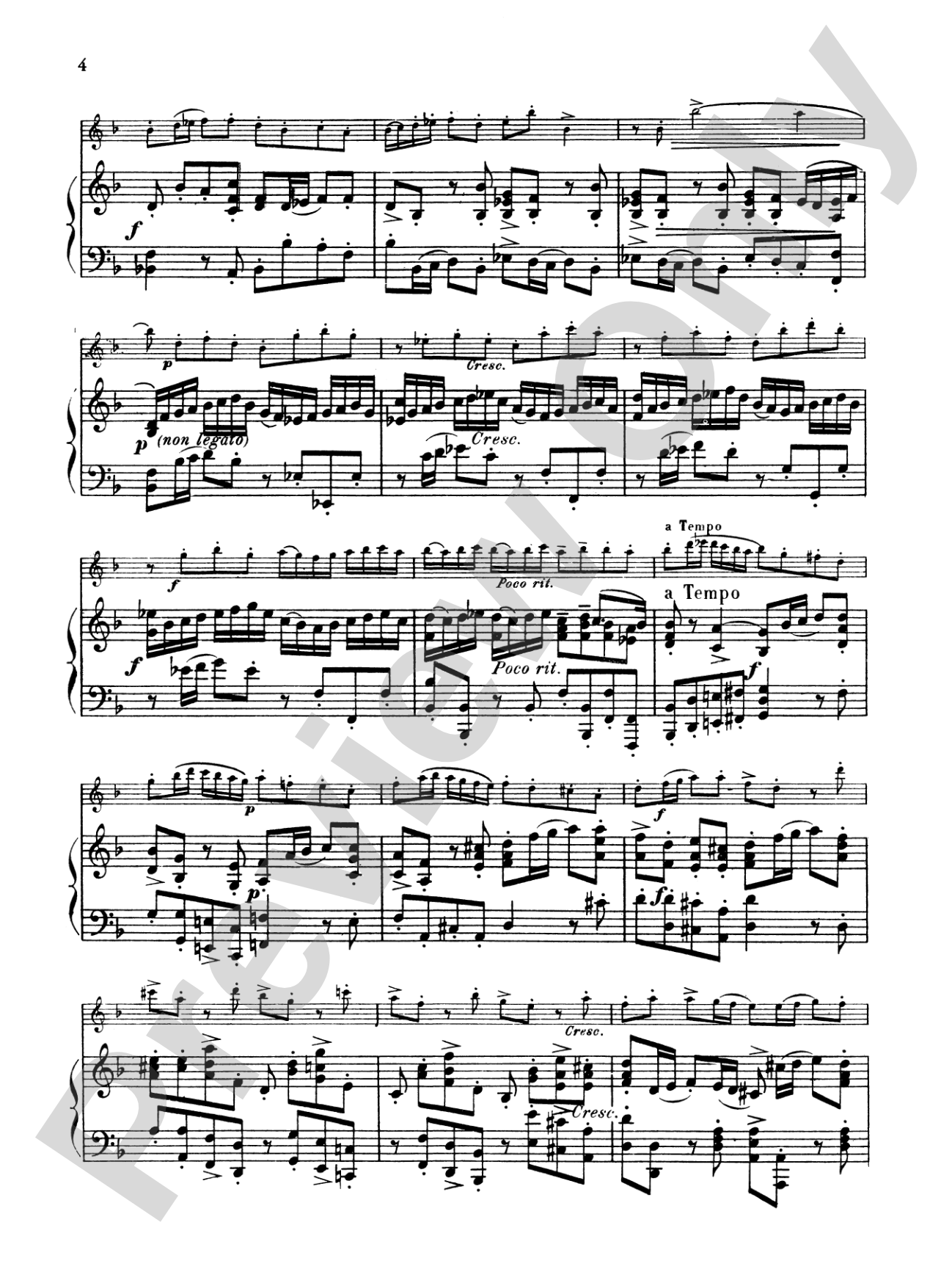 Loeillet: Sonata in F Major (Arr. Beon): Flute Part(s)