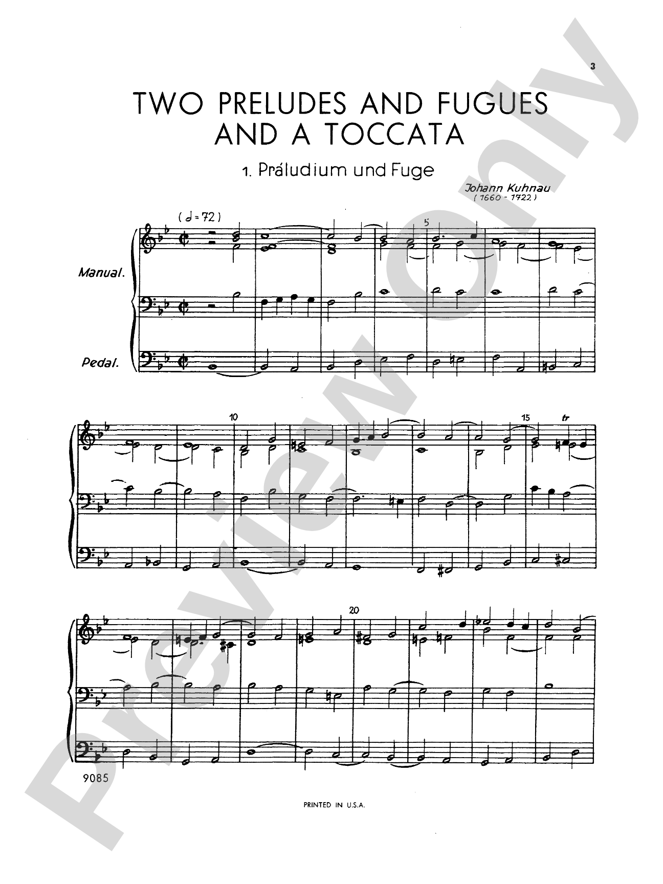 Handel: Two Preludes and Fugues and a Toccata: Organ Book