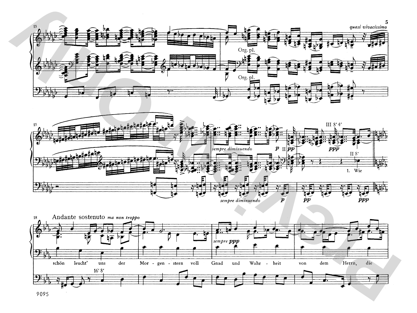 Reger: Chorale Fantasy on "Wie Sch'n Leucht Uns der Morgenstern," Op. 40, No. 1