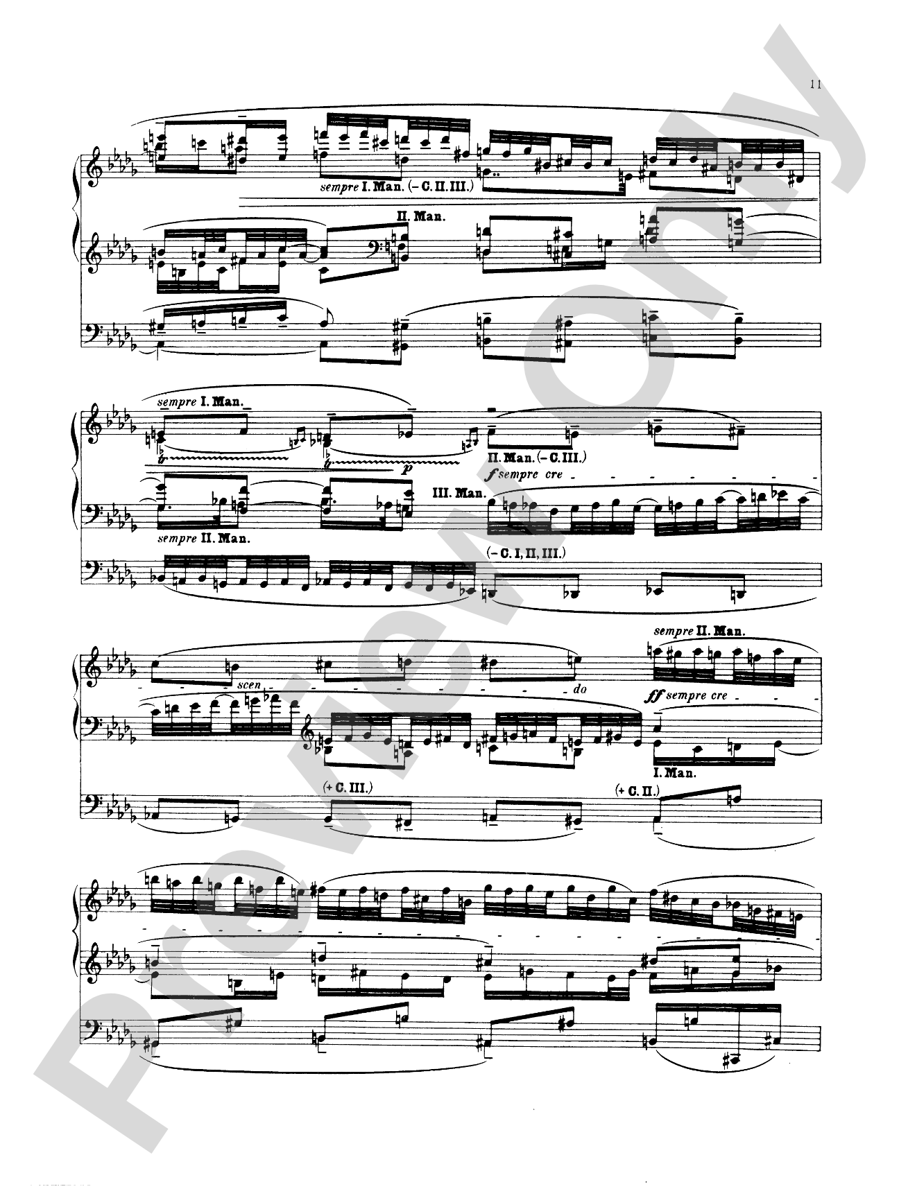 Reger: Fantasy and Fugue on the Name of Bach: Organ Sheet