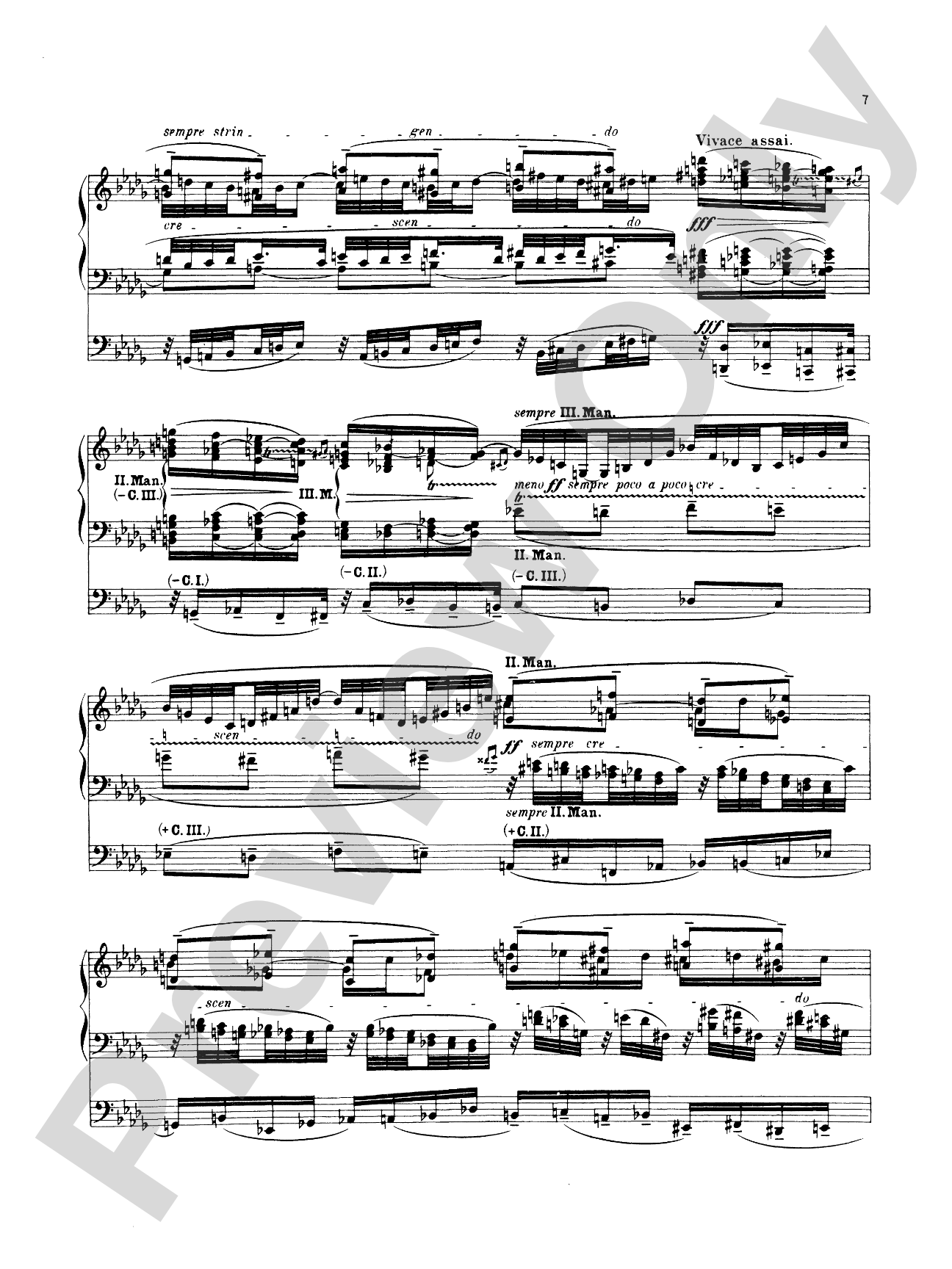 Reger: Fantasy and Fugue on the Name of Bach: Organ Sheet