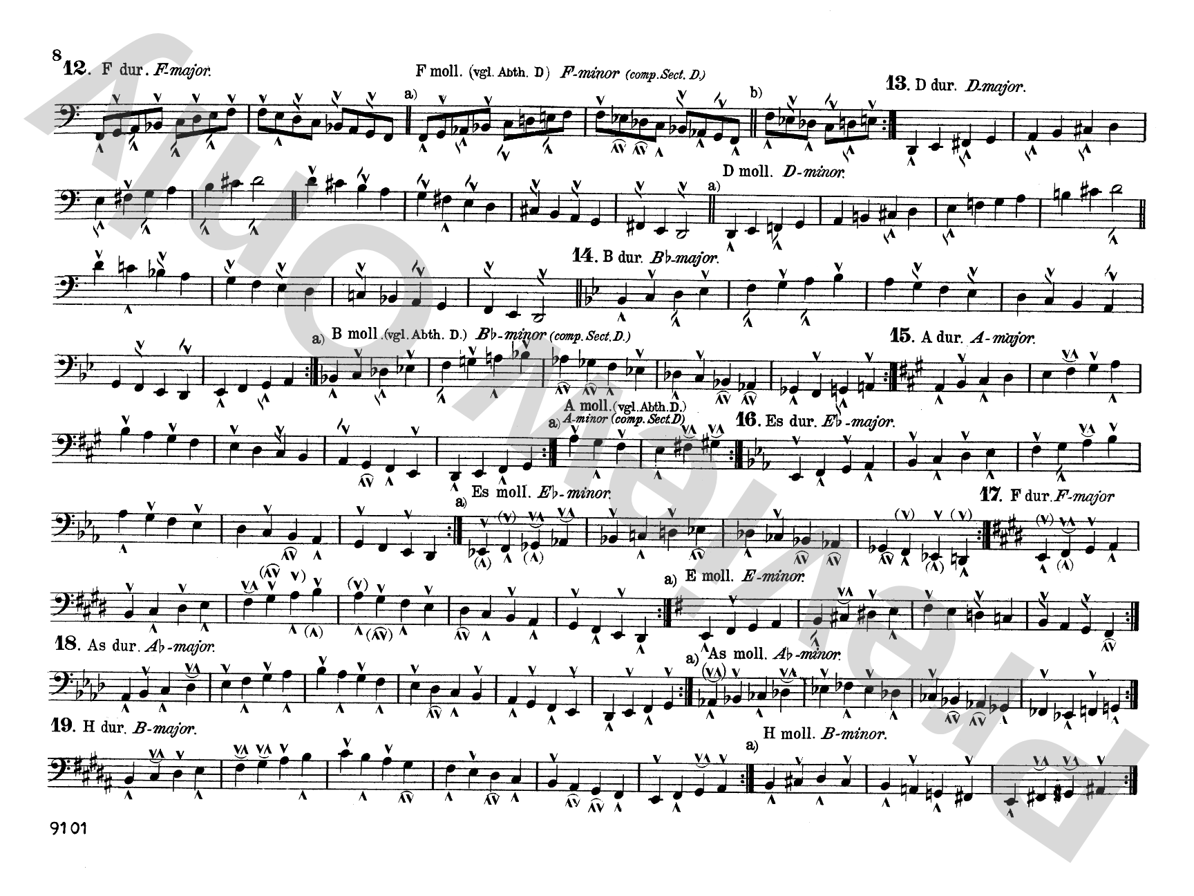 Reimann/Armbrust: Technical Studies: Organ Comb Bound Book