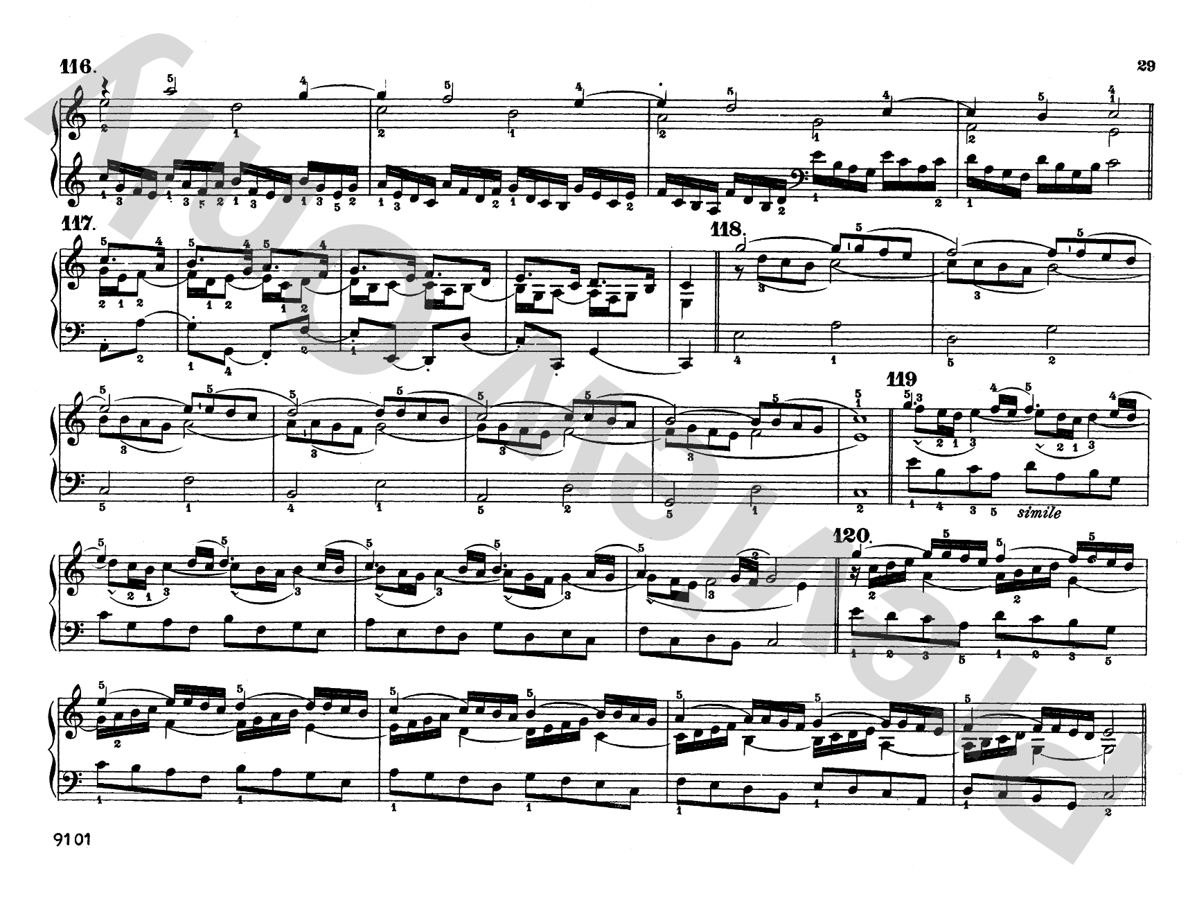 Reimann/Armbrust: Technical Studies: Organ Comb Bound Book