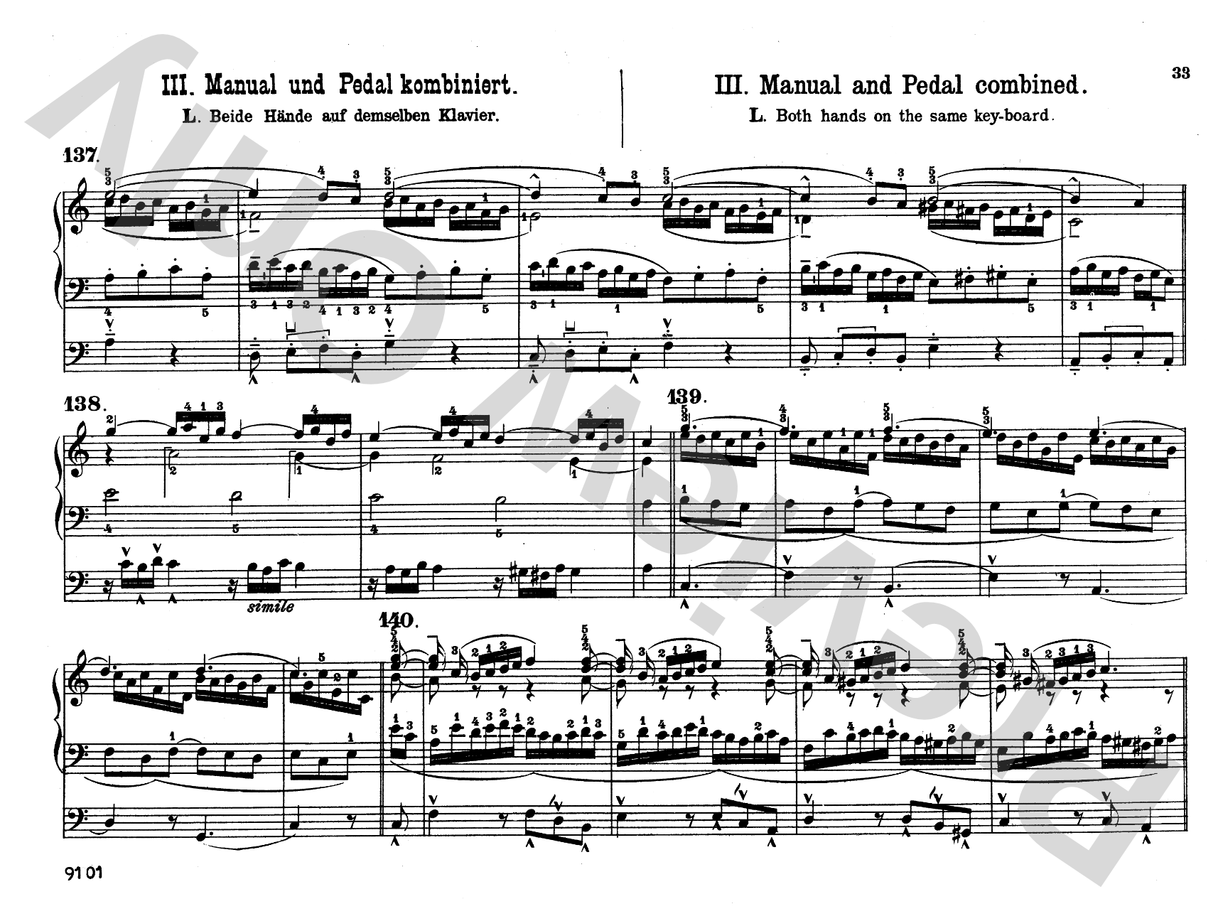 Reimann/Armbrust: Technical Studies: Organ Comb Bound Book