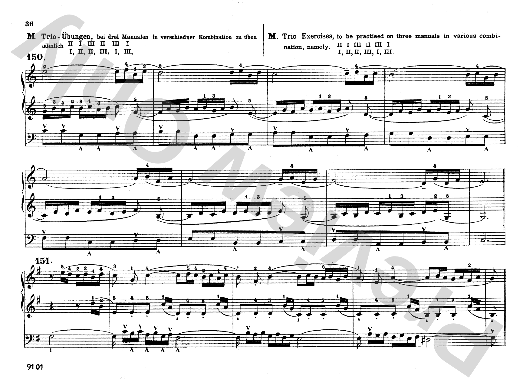 Reimann/Armbrust: Technical Studies: Organ Comb Bound Book