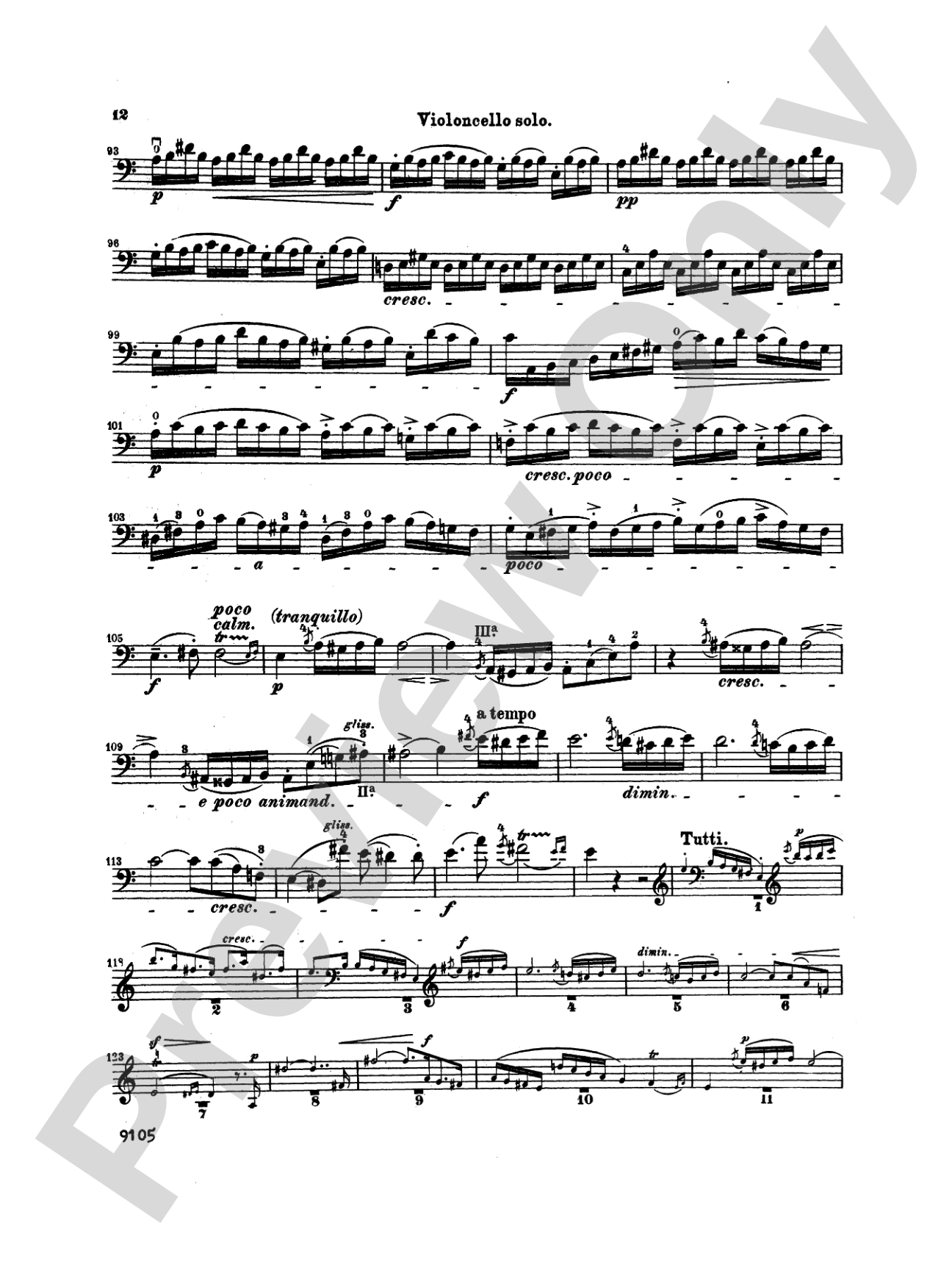 Bach: Cello Concerto in A Minor: Cello Book