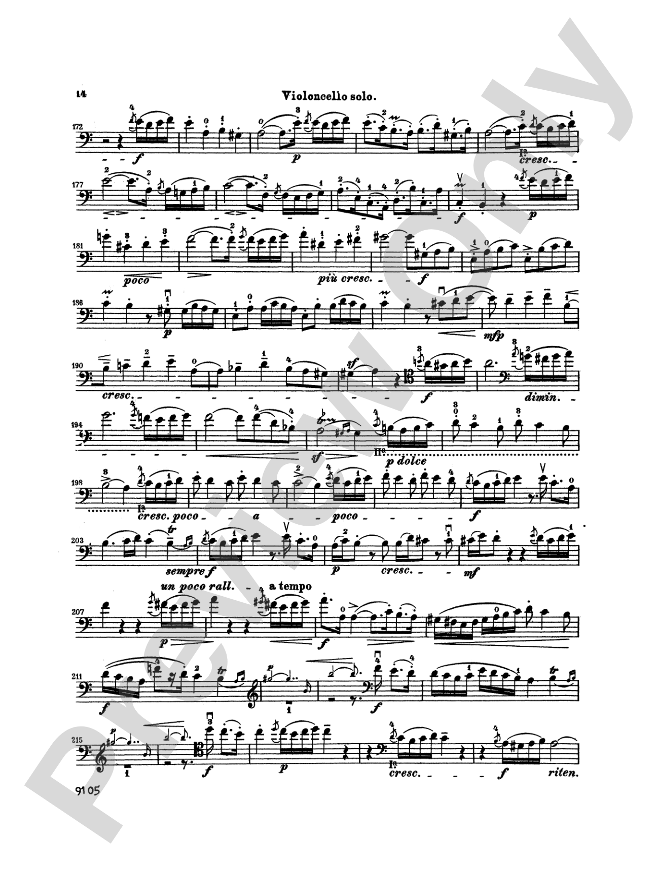 Bach: Cello Concerto in A Minor: Cello Book