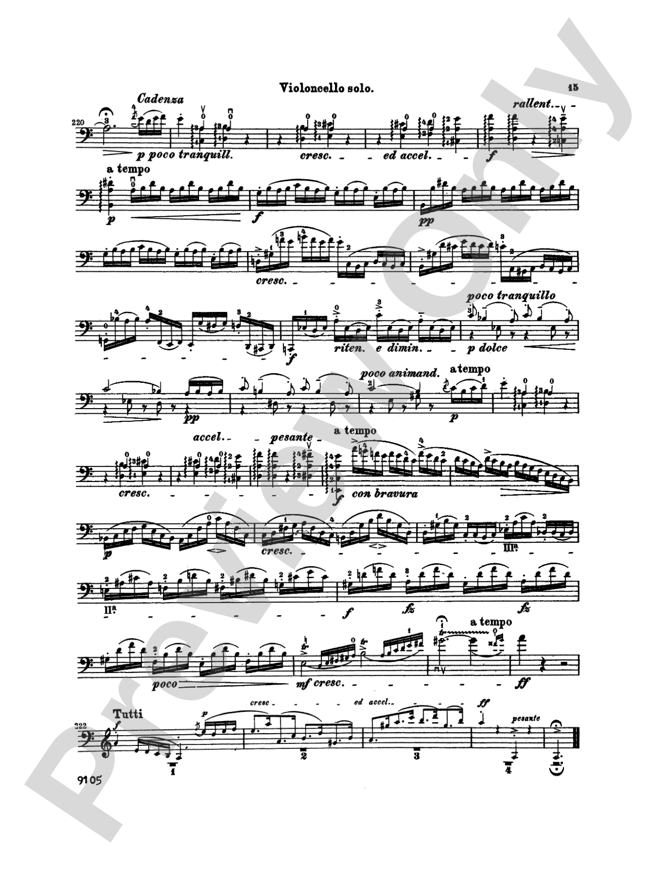 Bach: Cello Concerto in A Minor: Cello Book