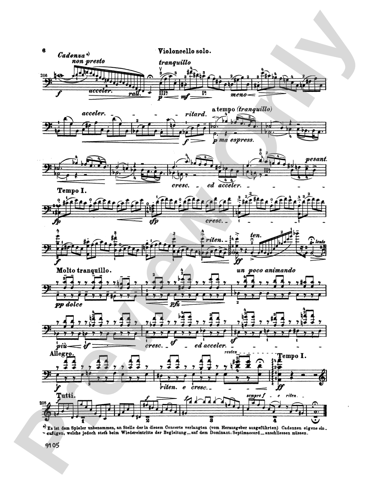 Bach: Cello Concerto in A Minor: Cello Book