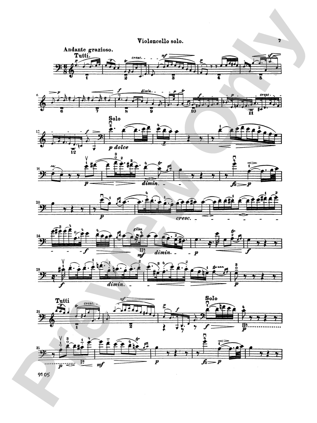Bach: Cello Concerto in A Minor: Cello Book