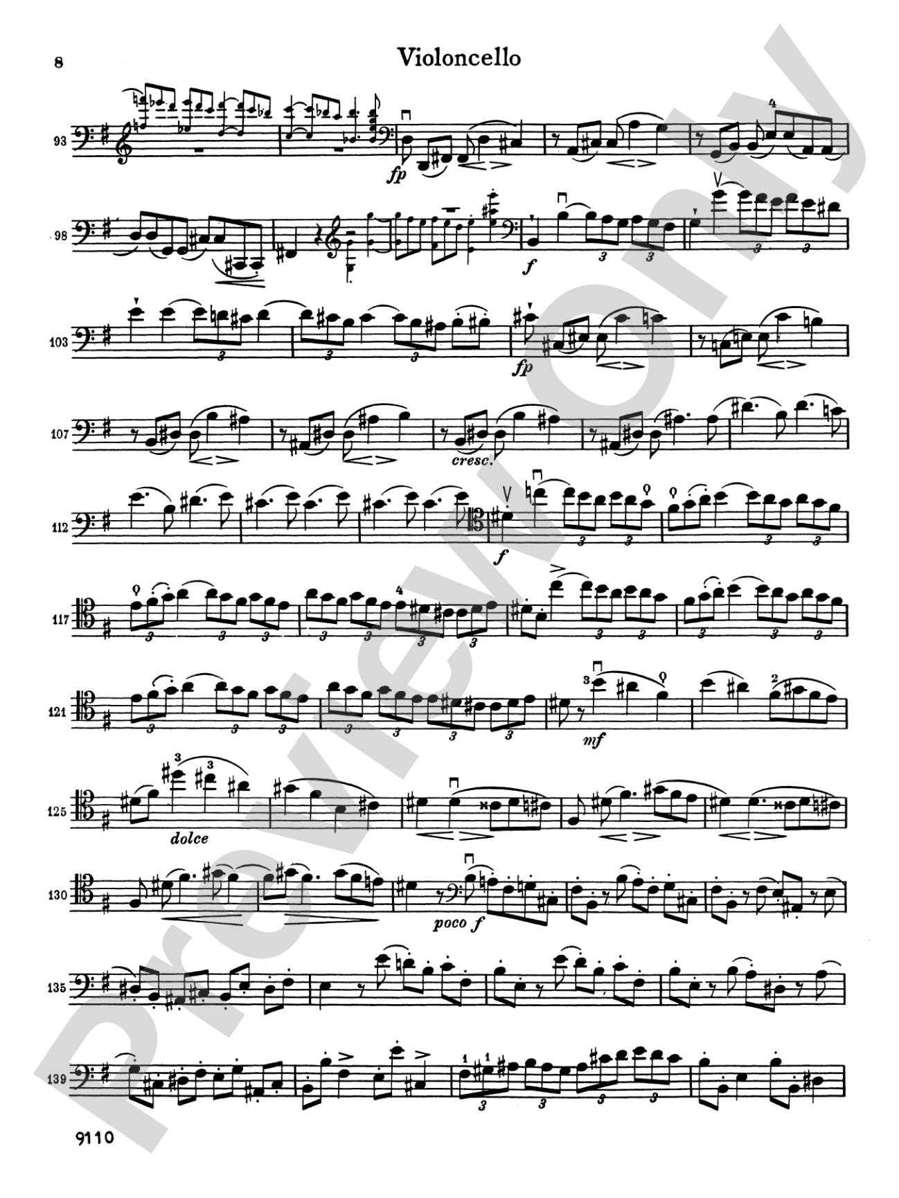 Brahms: Sonata No. 1 in E Minor, Op. 38: Cello Book