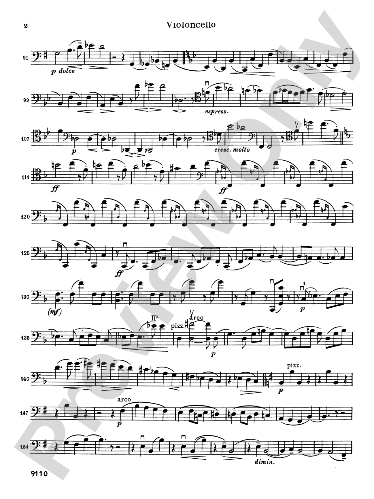 Brahms: Sonata No. 1 in E Minor, Op. 38: Cello Book