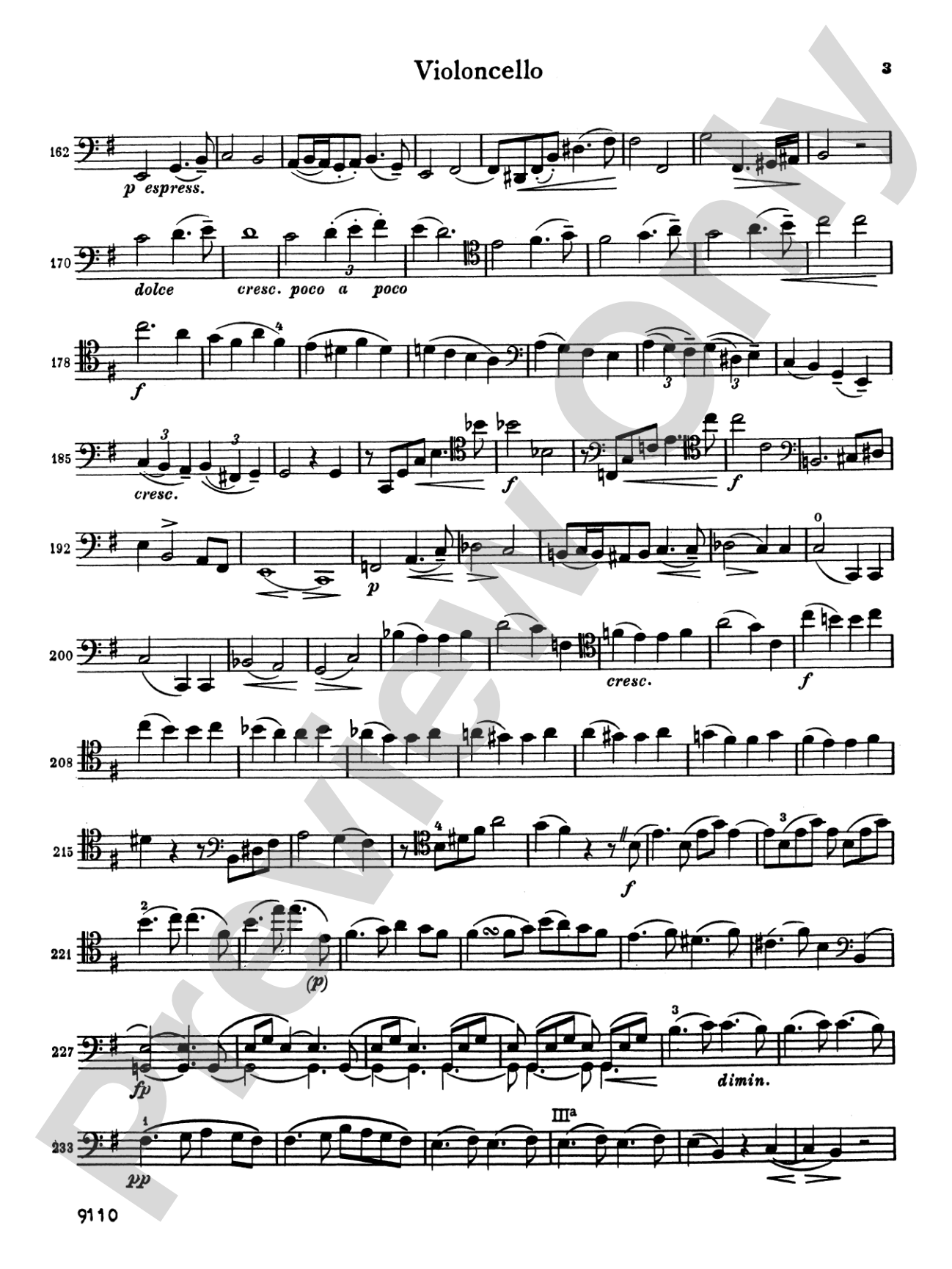 Brahms: Sonata No. 1 in E Minor, Op. 38: Cello Book