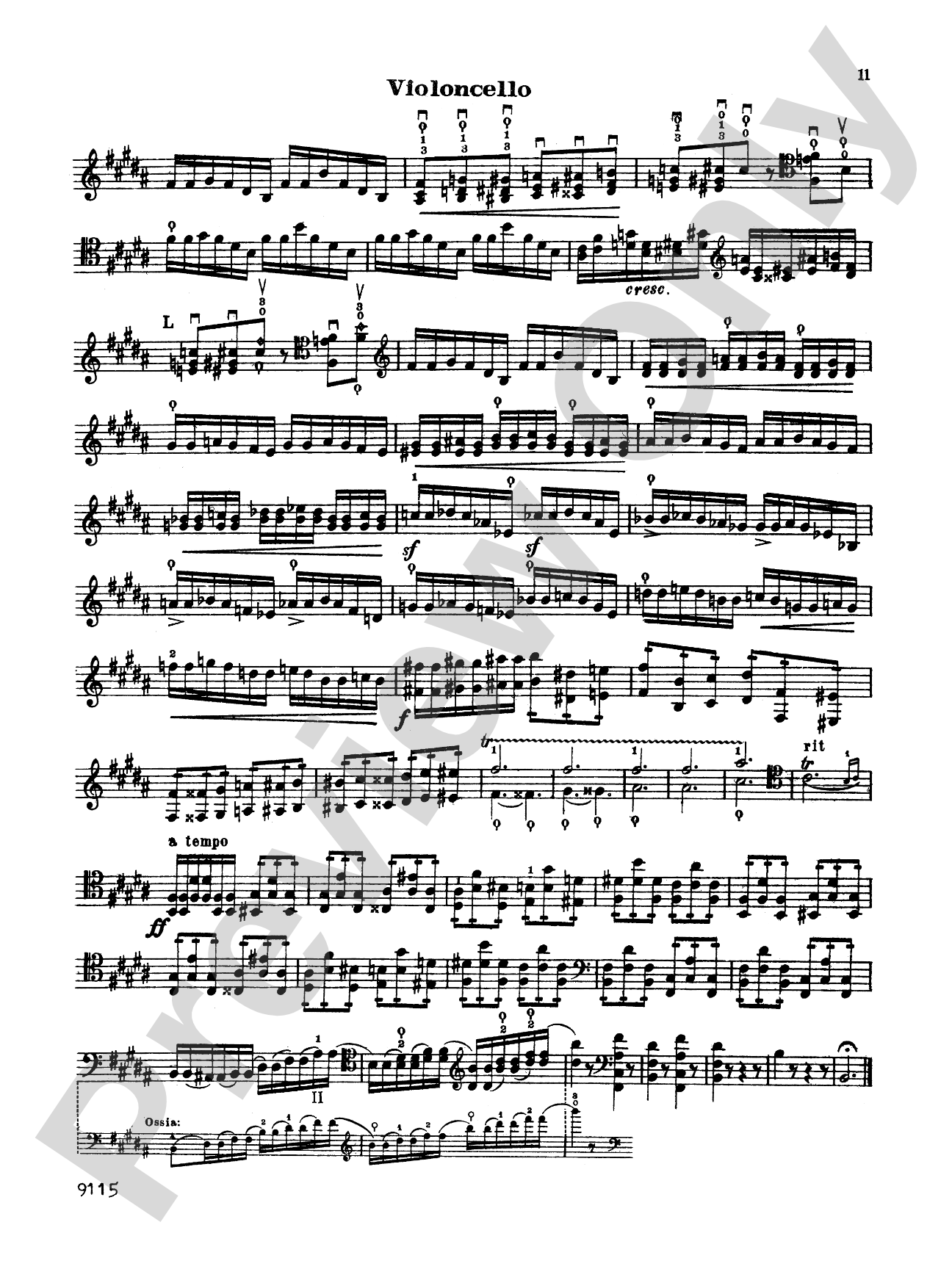 Davidoff: Cello Concerto No. 1: Cello Book