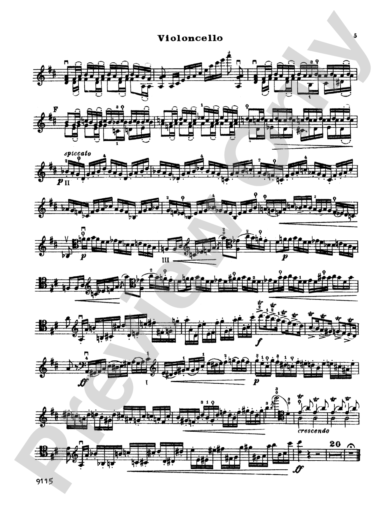 Davidoff: Cello Concerto No. 1: Cello Book
