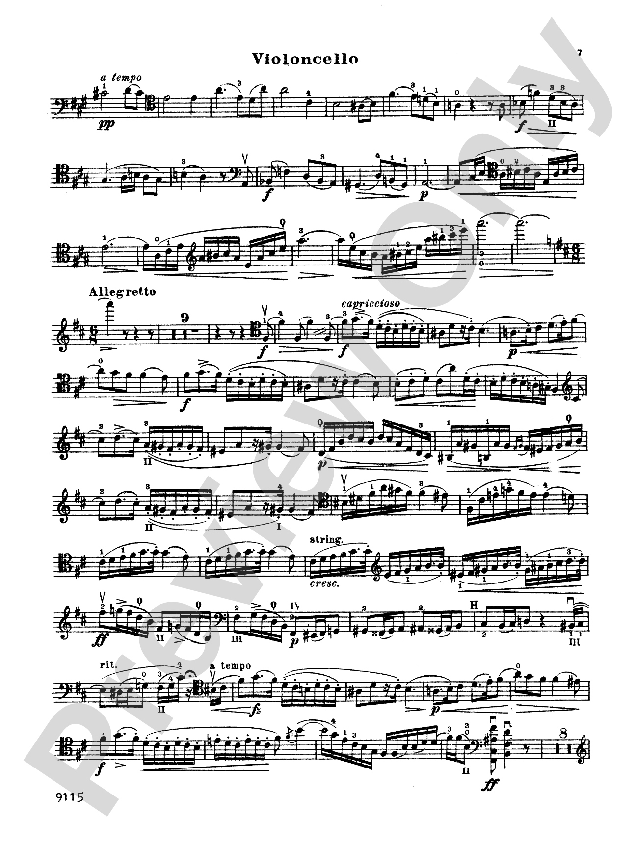 Davidoff: Cello Concerto No. 1: Cello Book