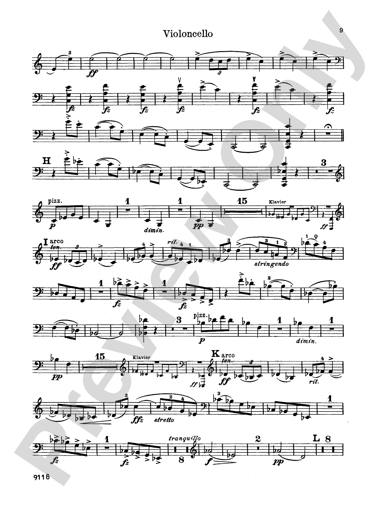 Grieg: Cello Sonata in A Minor, Op. 36: Cello Book