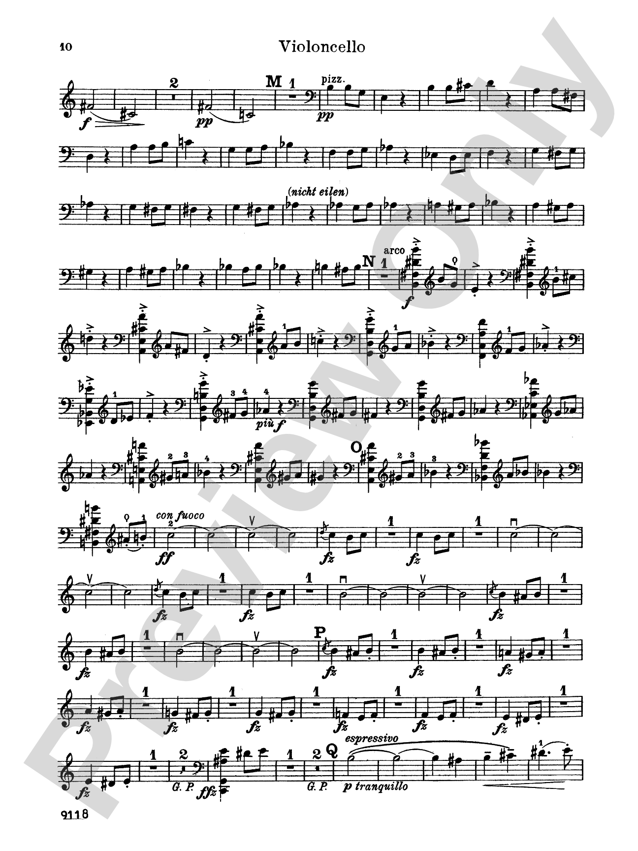 Grieg: Cello Sonata in A Minor, Op. 36: Cello Book