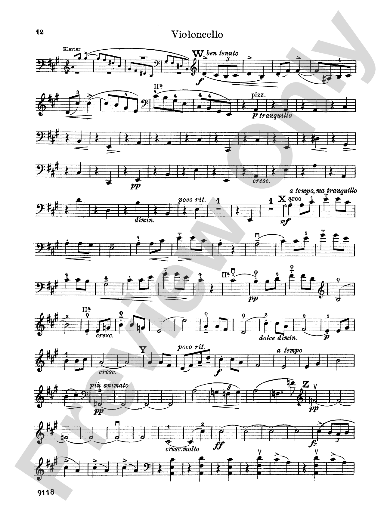 Grieg: Cello Sonata in A Minor, Op. 36: Cello Book