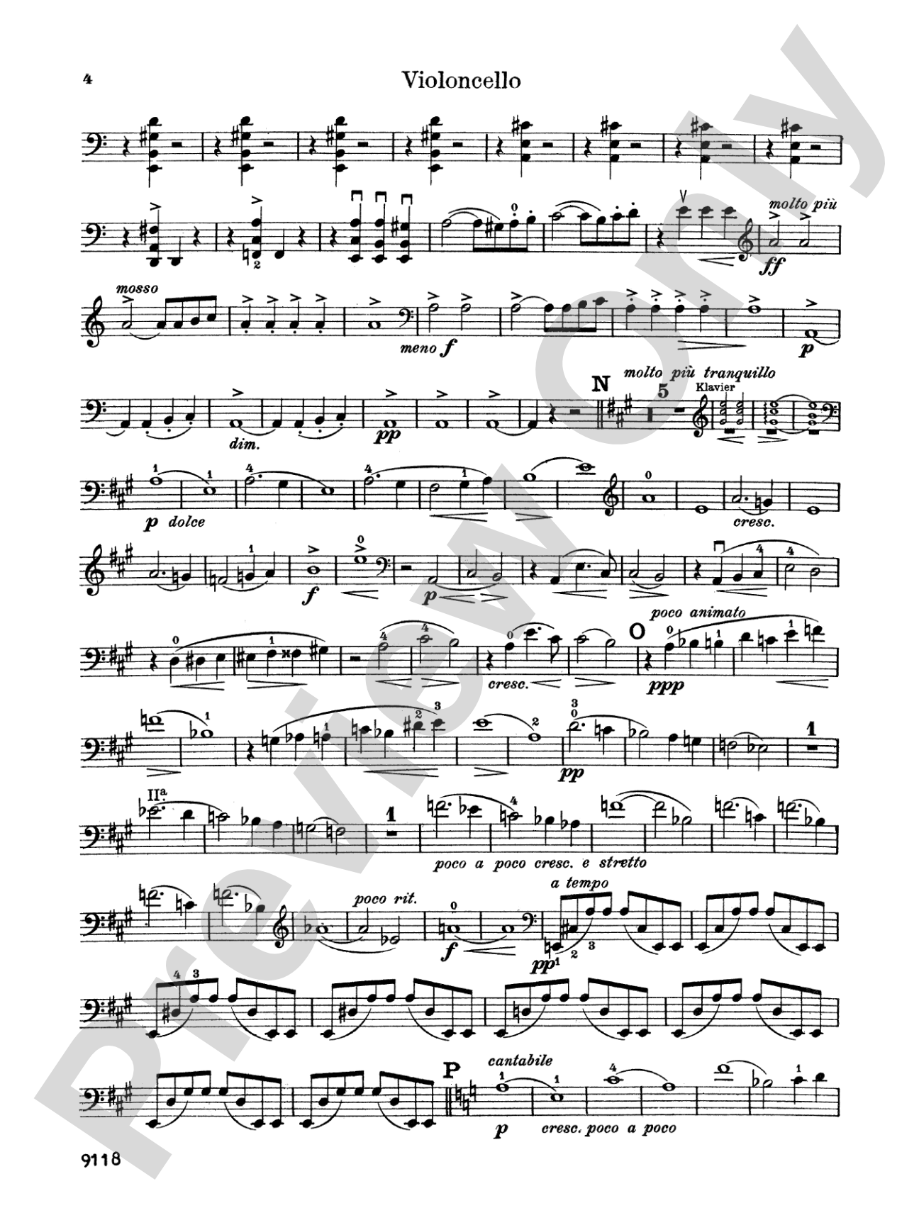 Grieg: Cello Sonata in A Minor, Op. 36: Cello Book