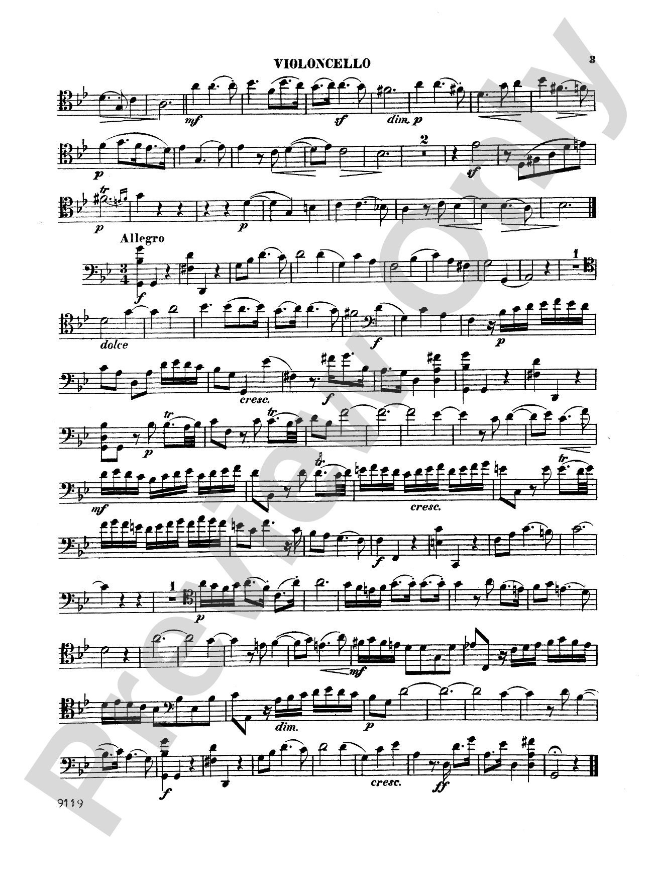 Handel: Sonata No. 1 in G Minor: Cello Book