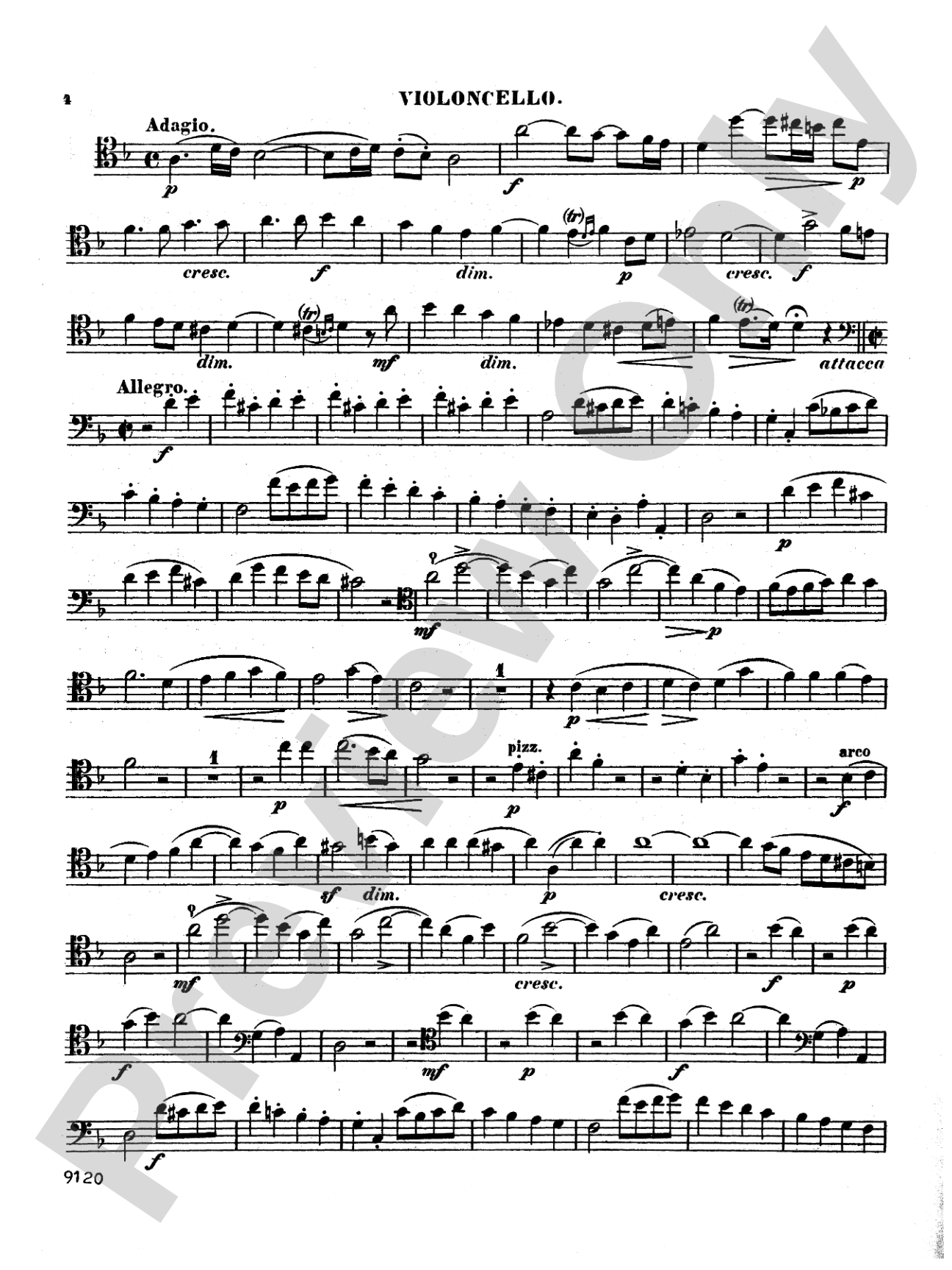 Handel: Sonata No. 2 in D Minor: Cello Book