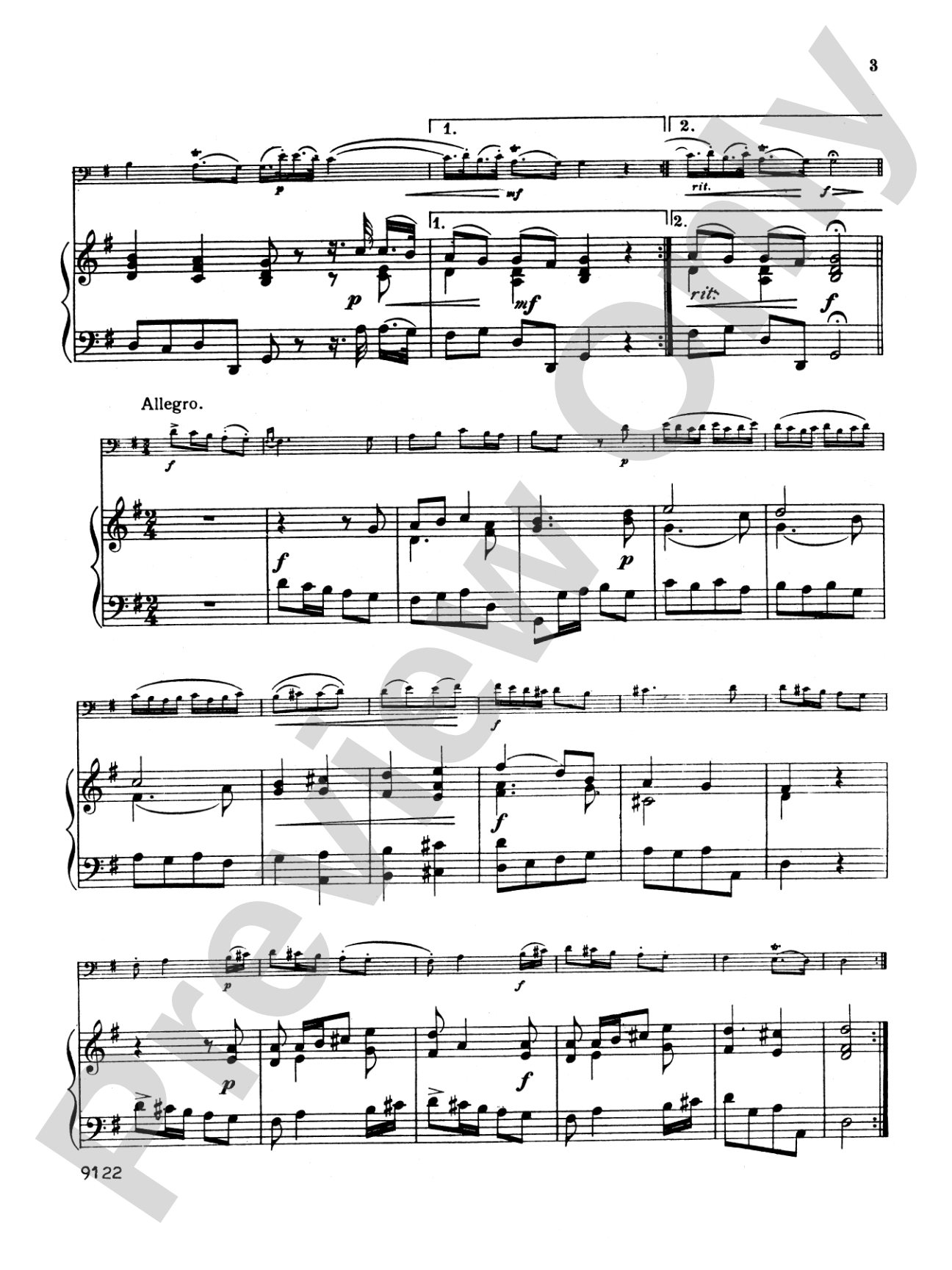 Marcello: Two Sonatas in G and C