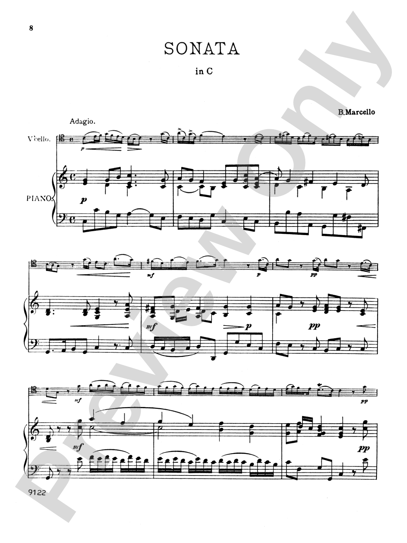 Marcello: Two Sonatas in G and C