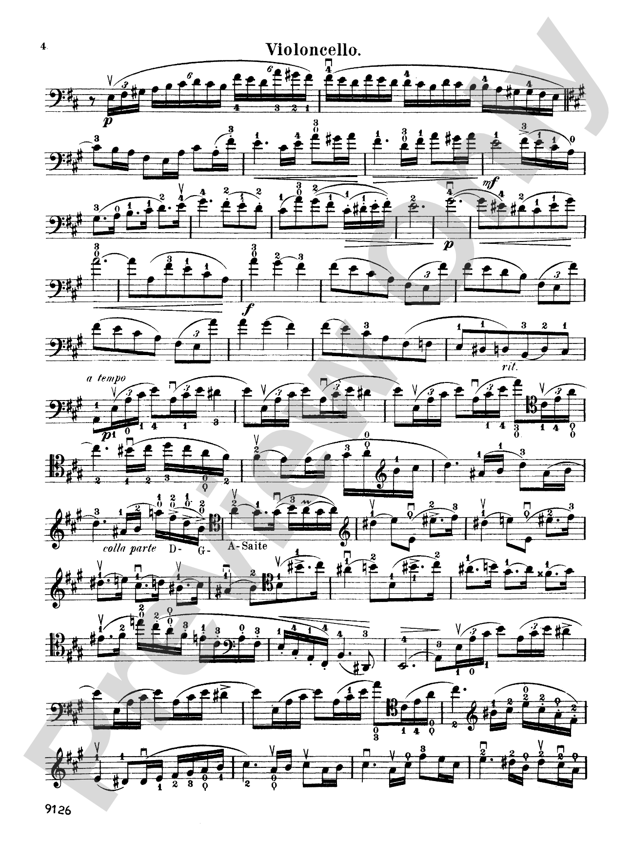 Popper: Polonaise, Op. 65, No. 3: Cello Book