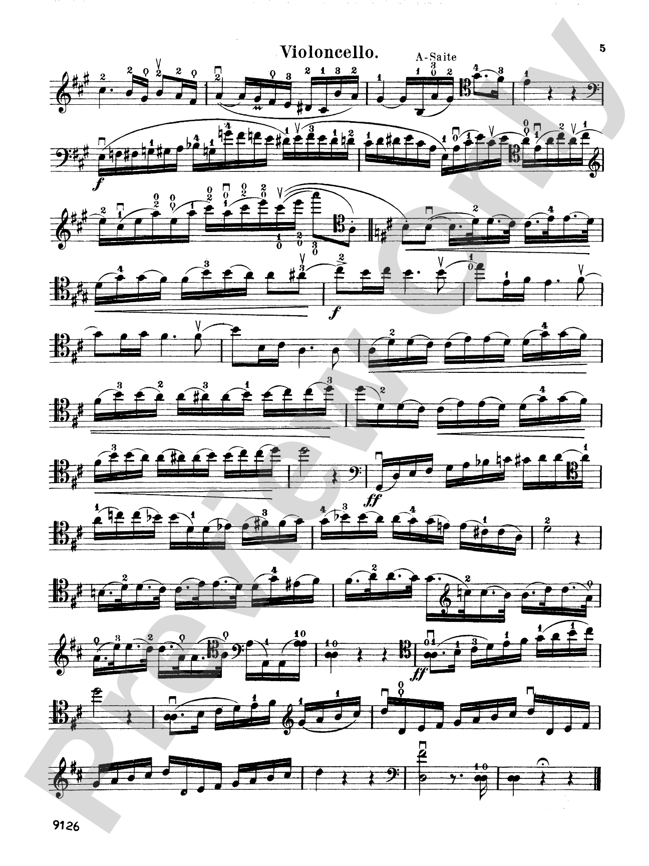 Popper: Polonaise, Op. 65, No. 3: Cello Book