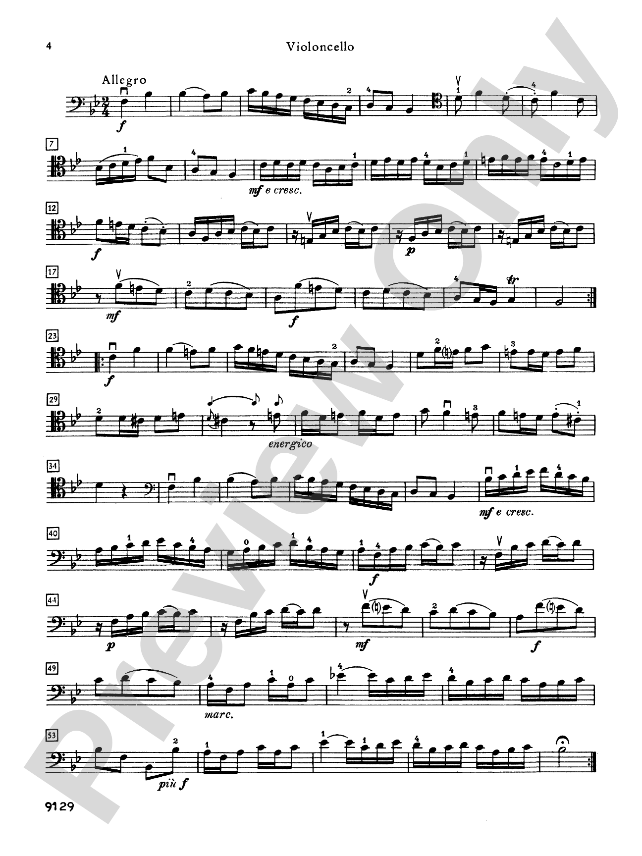 Vivaldi: Six Sonatas for Cello and Basso Continuo: Cello Book
