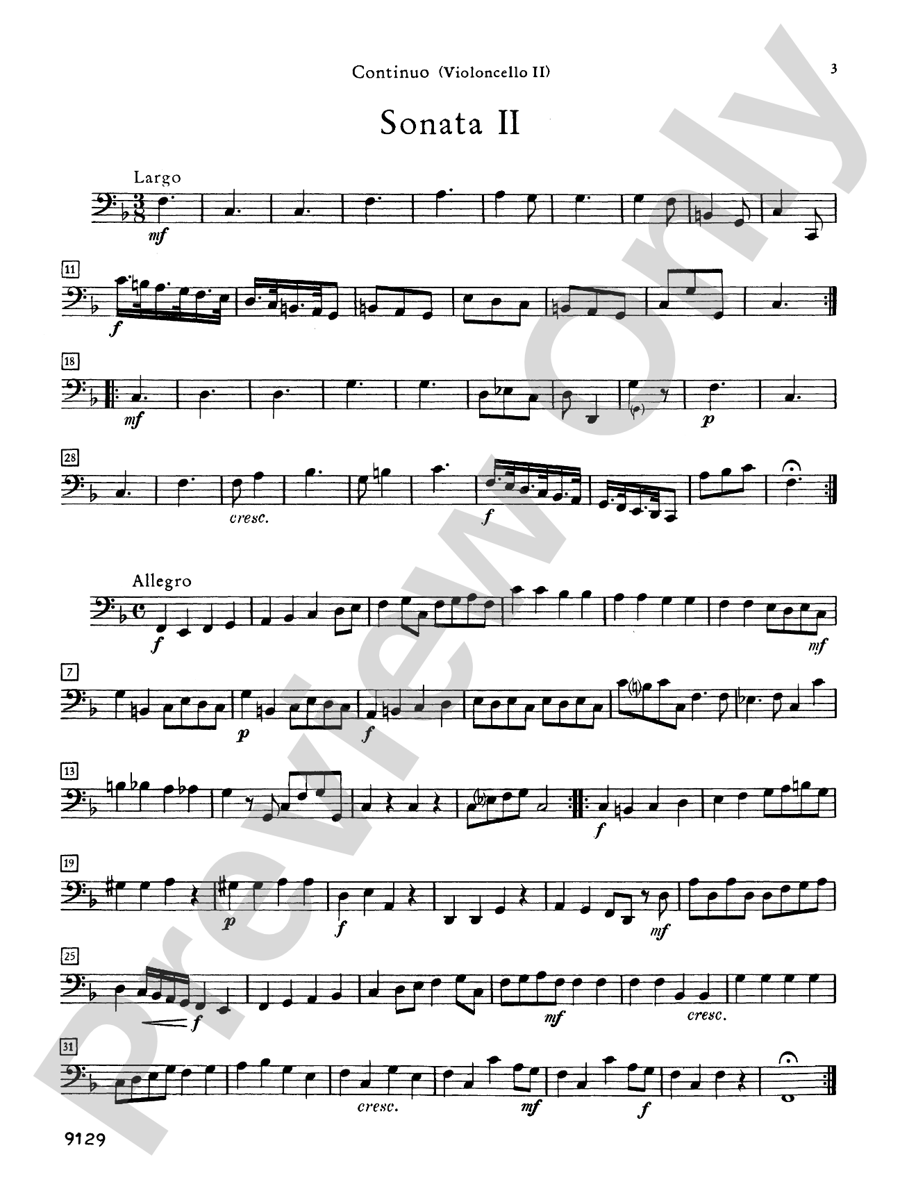 Vivaldi: Six Sonatas for Cello and Basso Continuo