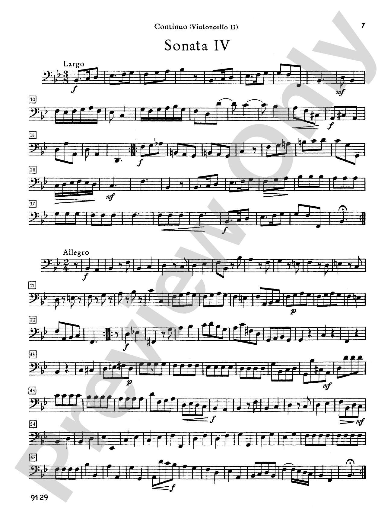 Vivaldi: Six Sonatas for Cello and Basso Continuo