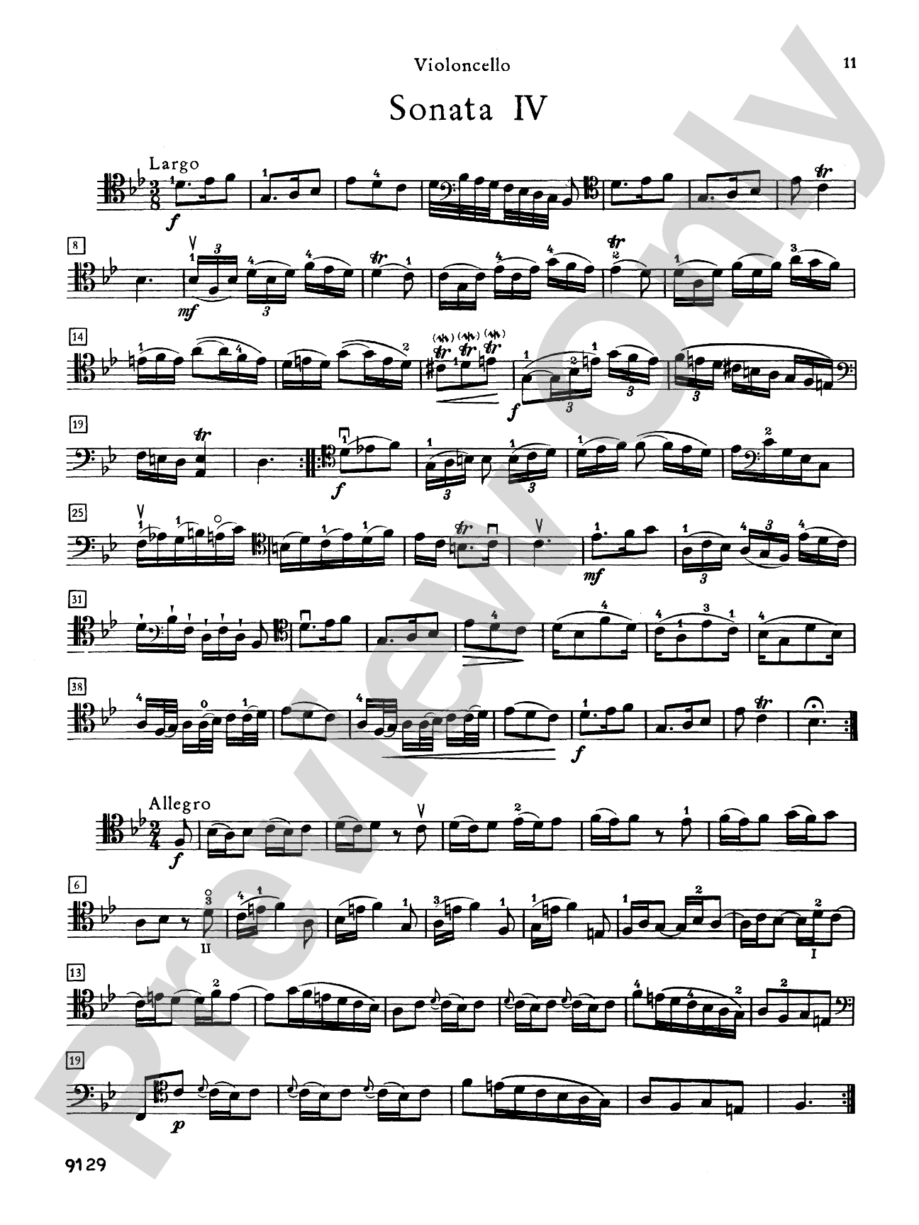 Vivaldi: Six Sonatas for Cello and Basso Continuo