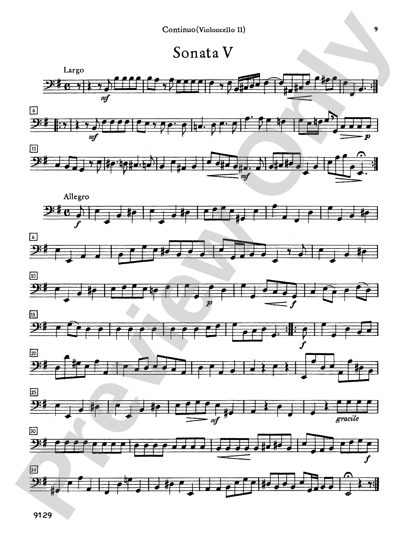 Vivaldi: Six Sonatas for Cello and Basso Continuo