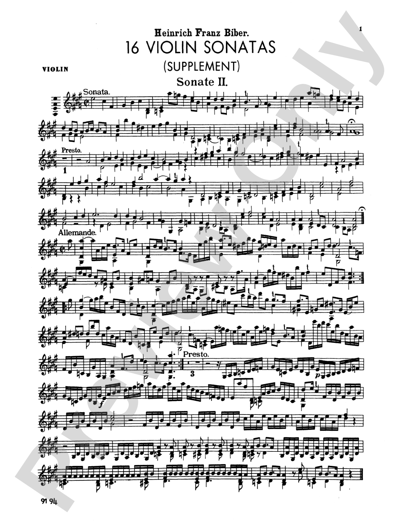 Biber: 16 Violin Sonatas, Volume II