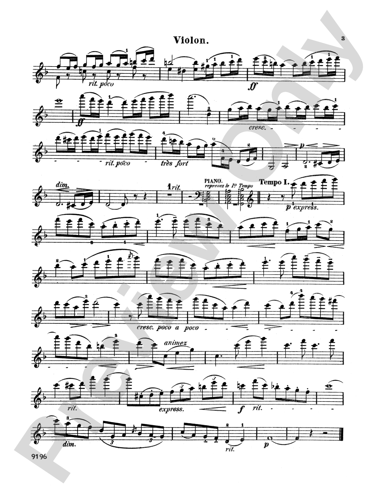 Boisdeffre: Suite Romantique, Op. 24 (Nos. 1-3): Violin Book