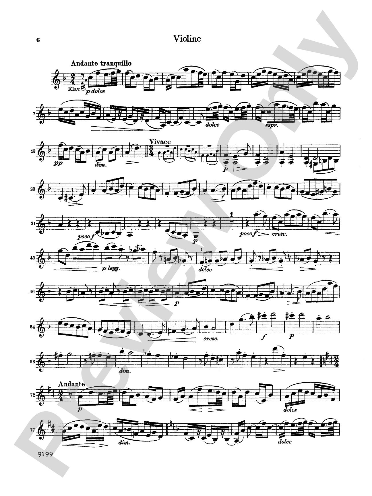 Brahms: Sonata in A Major, Op. 100: Violin Book