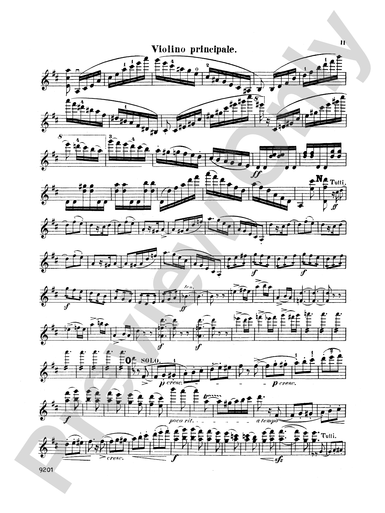 Bruch: Violin Concerto in D Minor, Op. 44: Violin Book